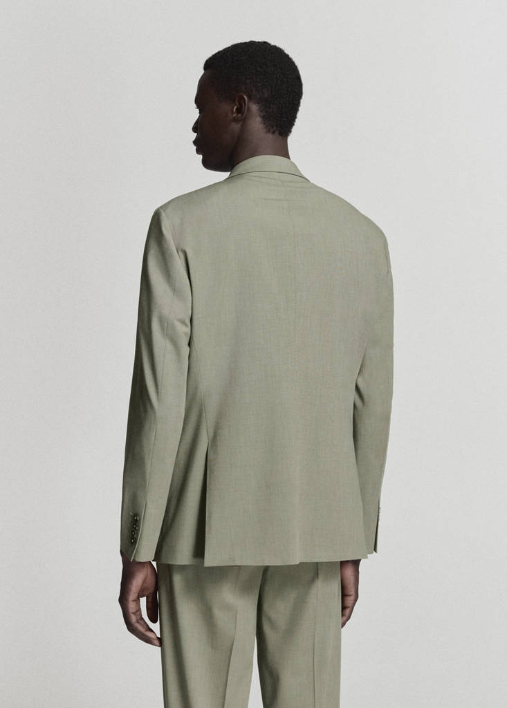 Milan slim-fit suit jacket — Green