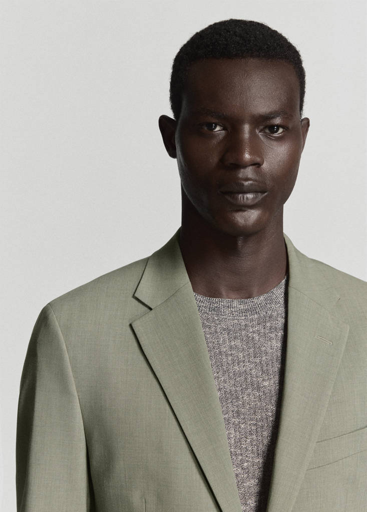 Milan slim-fit suit jacket — Green