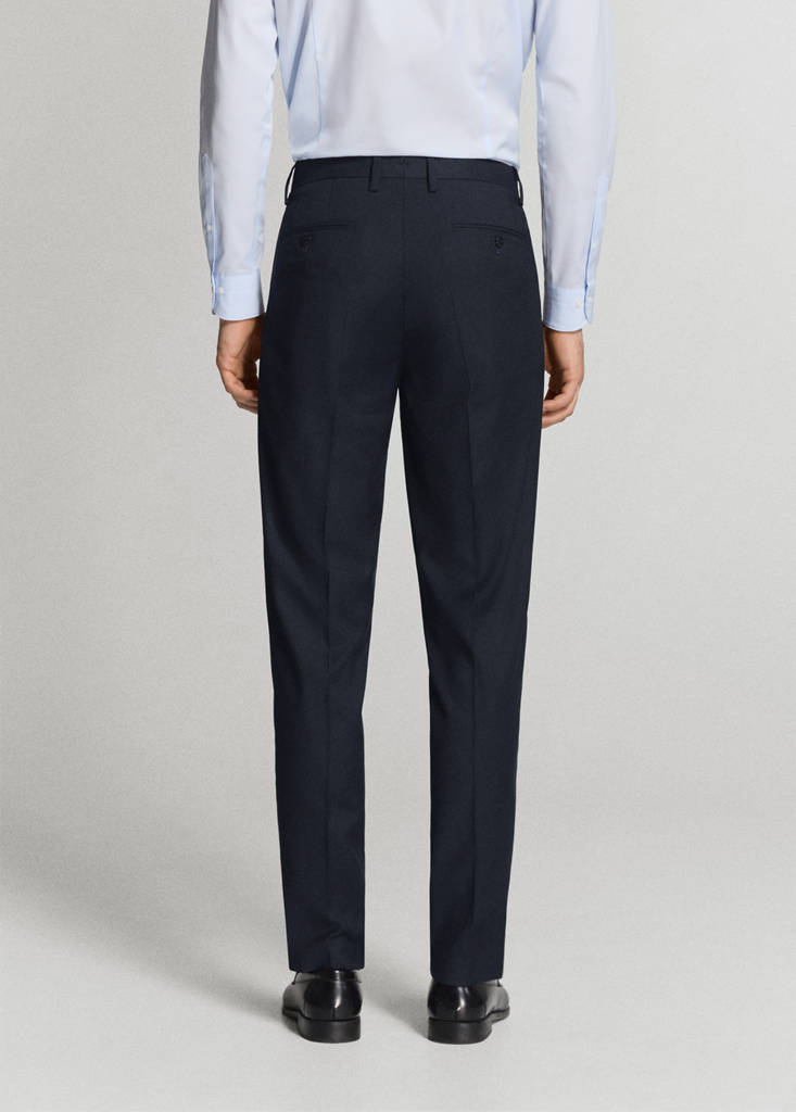 Milan slim-fit suit trousers — Navy