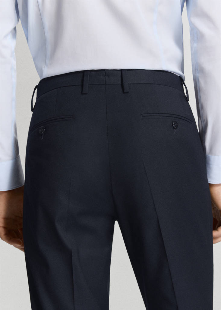 Milan slim-fit suit trousers — Navy