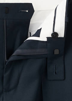 Milan slim fit suit trousers — Navy 8