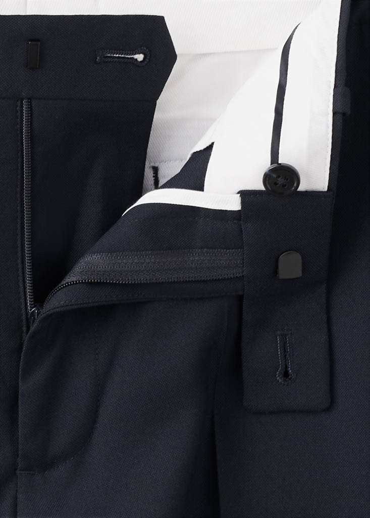 Milan slim-fit suit trousers — Navy