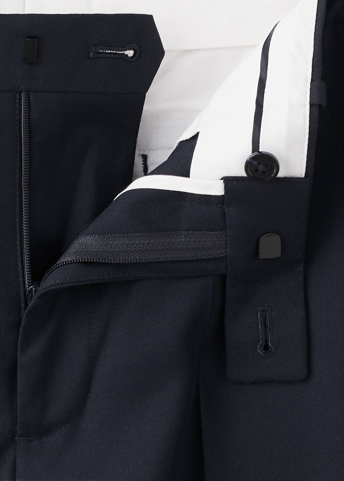 Milan slim fit suit trousers — Navy