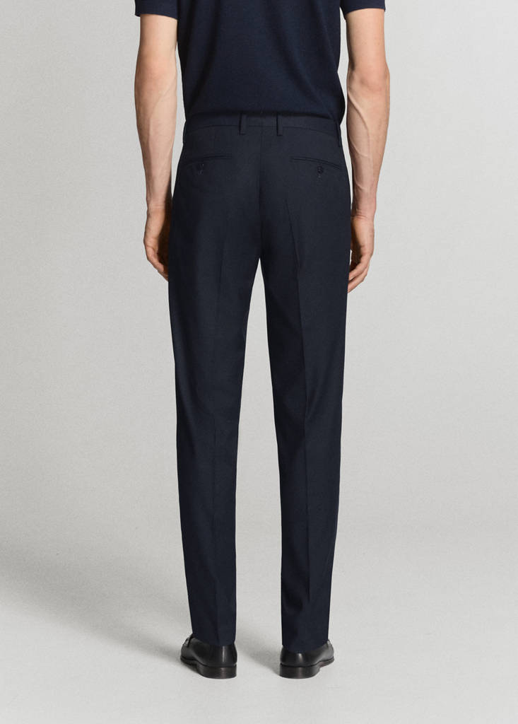 Milan slim-fit suit trousers — Navy