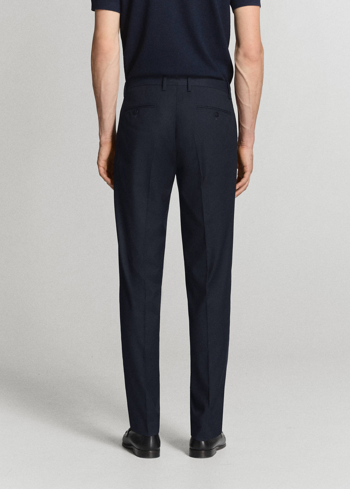 Milan slim fit suit trousers — Navy