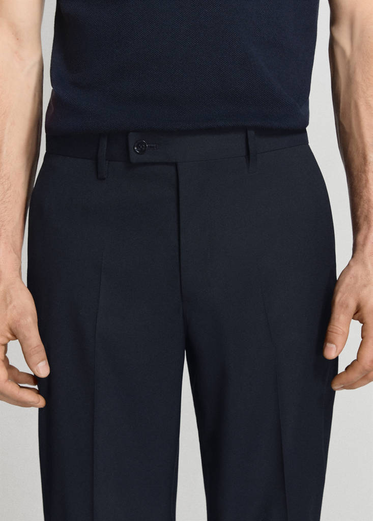 Milan slim-fit suit trousers — Navy
