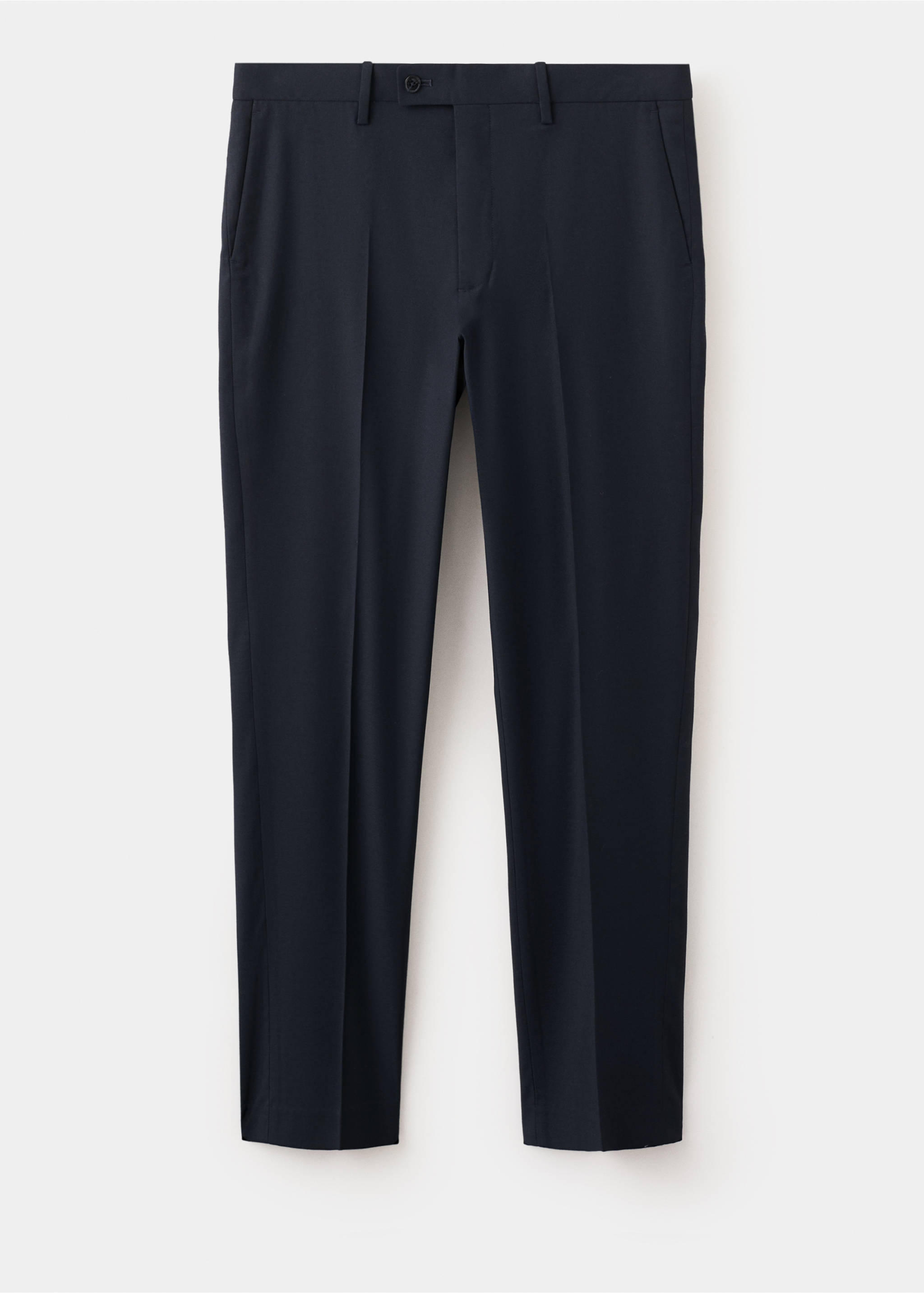 Milan slim-fit suit trousers - Article without model, Navy. Ref: 37041362-00.