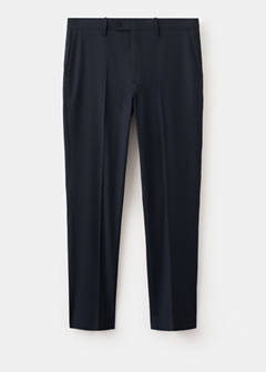 Milan slim fit suit trousers — Navy 7