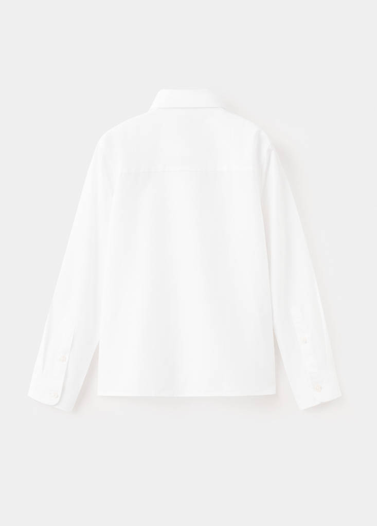 Oxford cotton shirt — White