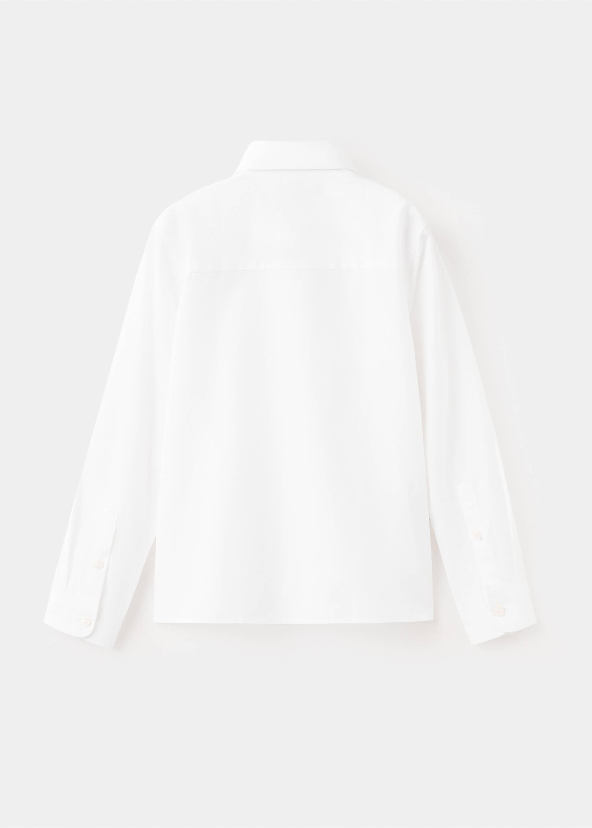 Camisa Oxford algodón - Reverso del artículo, Blanco. Ref: 37041364-00.