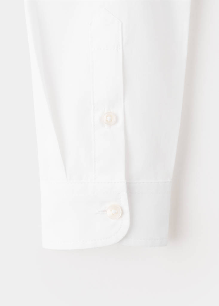 Oxford cotton shirt — White