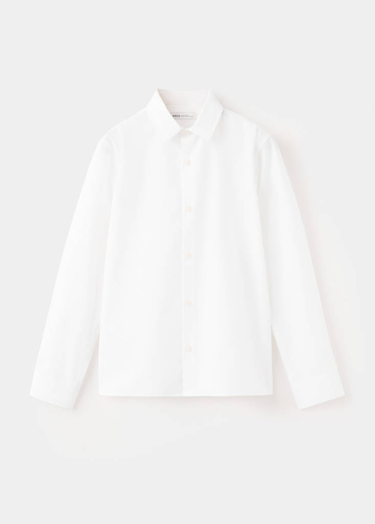 Oxford cotton shirt — White