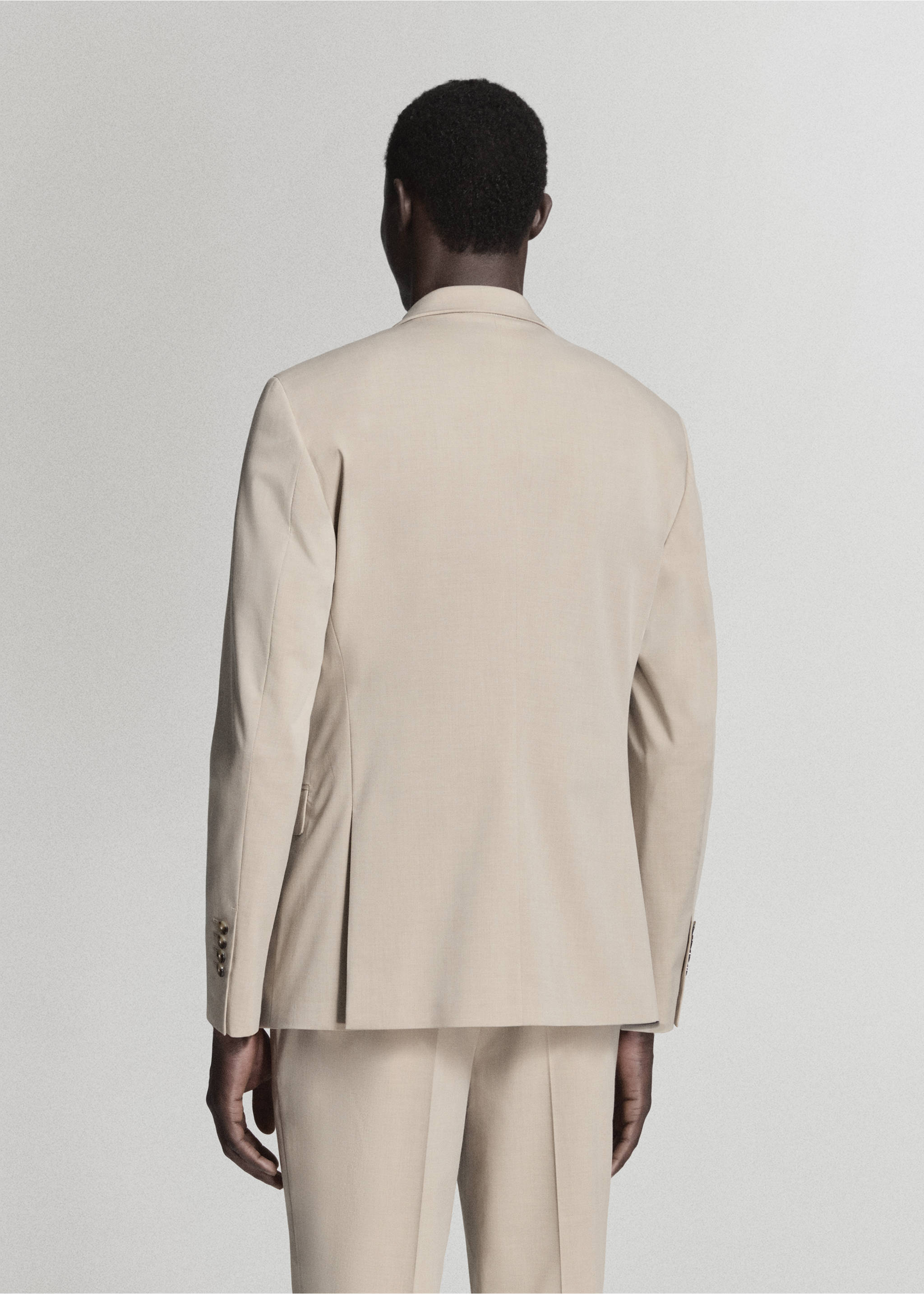 Americana traje París super slim fit - Reverso del artículo, Beige. Ref: 37041365-00.