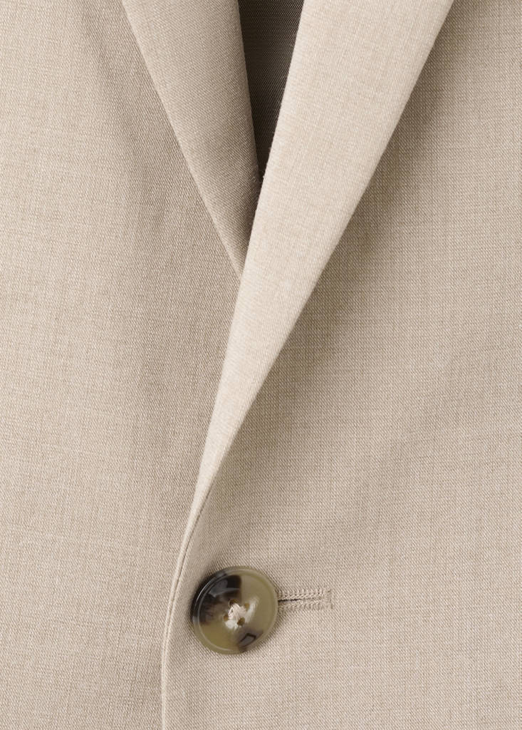 Super slim-fit suit jacket in stretch fabric — Beige
