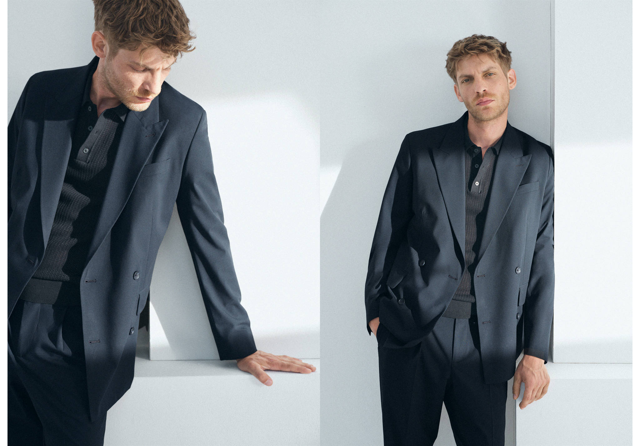 Slim-fit suit jacket made from a linen-lyocell blend - Panoramic plane