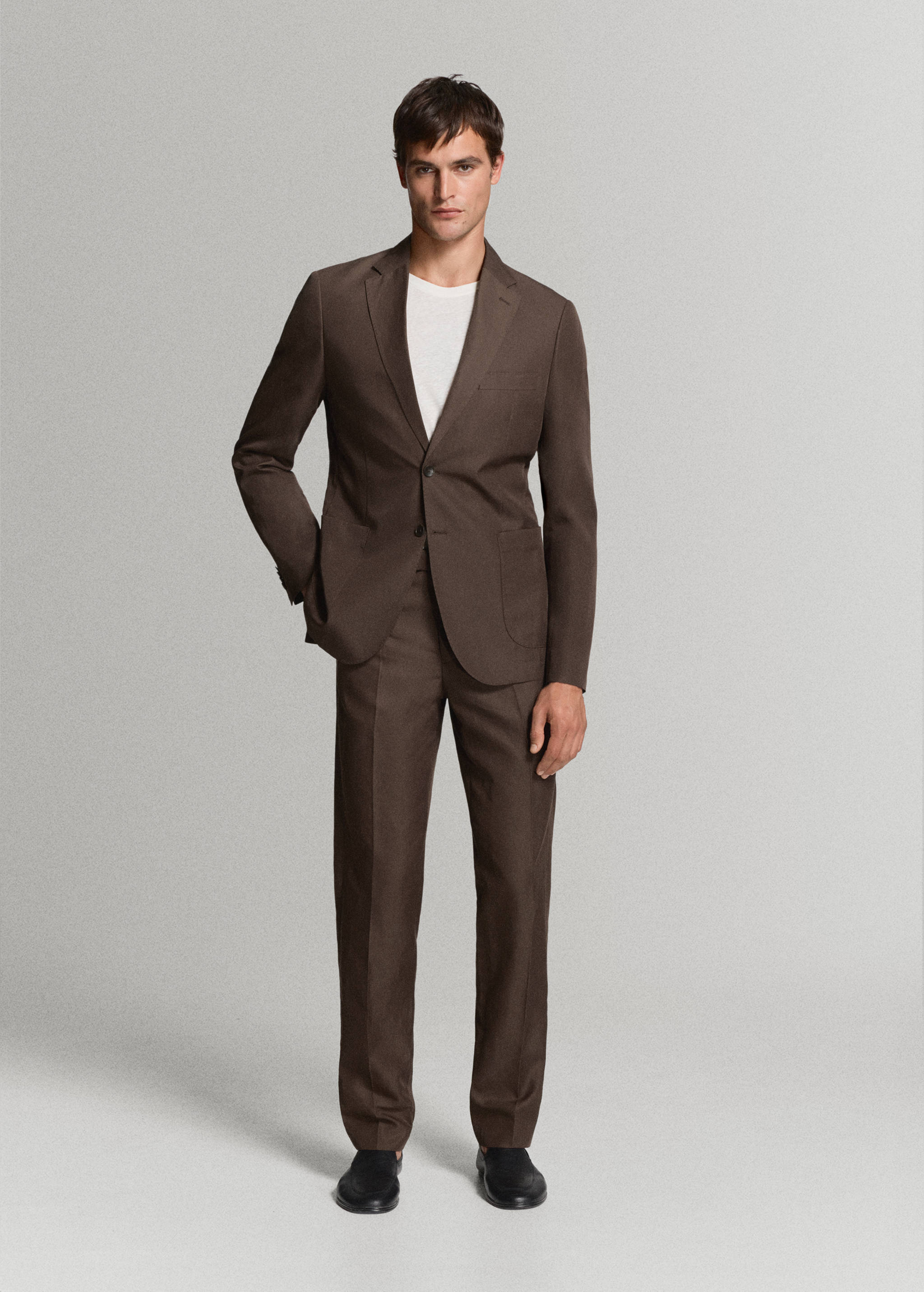 Americana traje slim fit lyocell  lino - Plano general