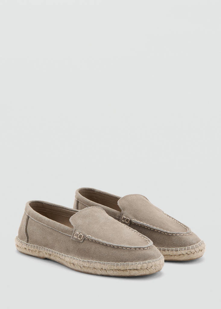 Jute leather shoe — Medium Brown