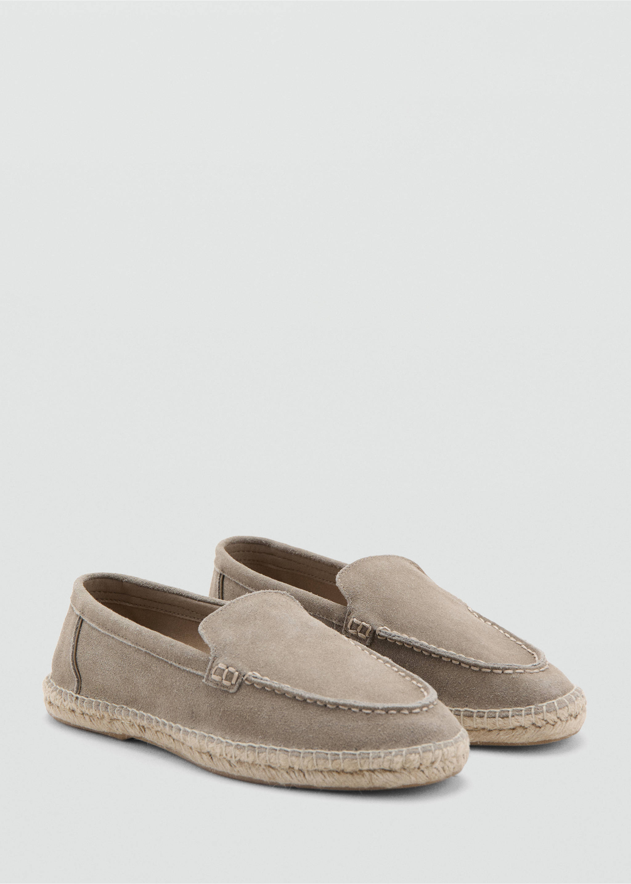 Jute leather shoe - Medium plane, Medium Brown. Ref: 37041371-00.