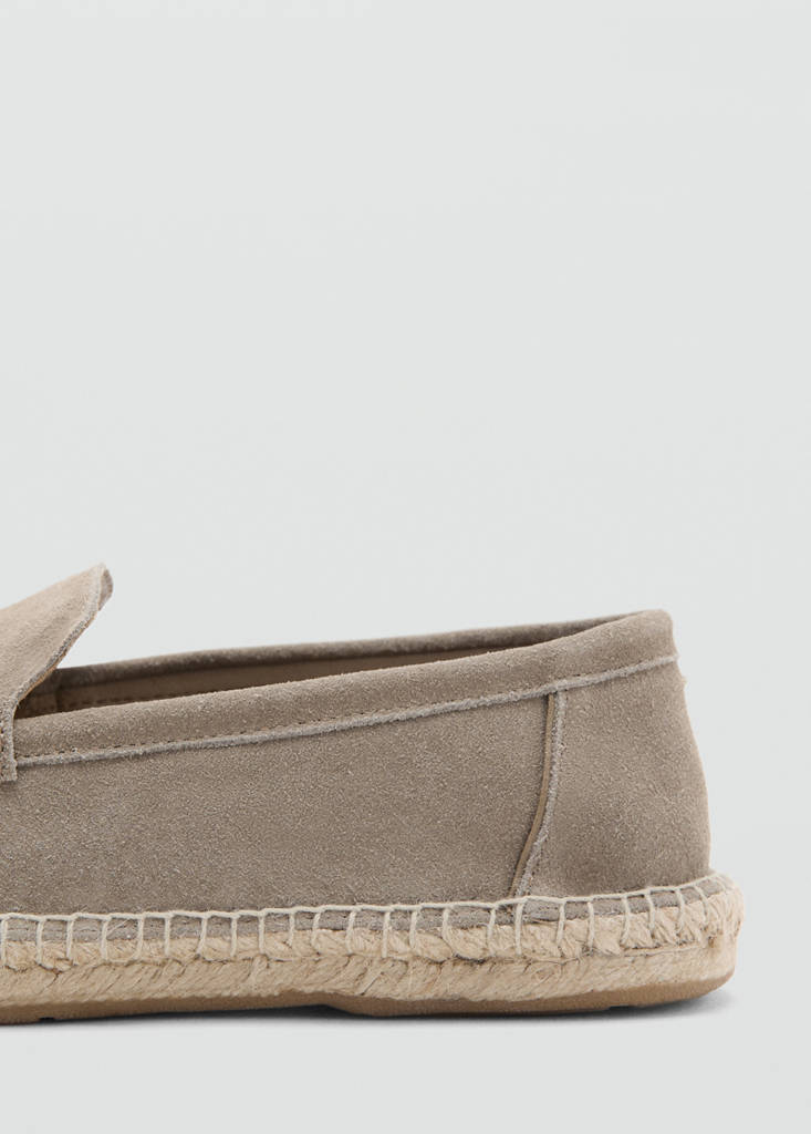 Jute leather shoe — Medium Brown