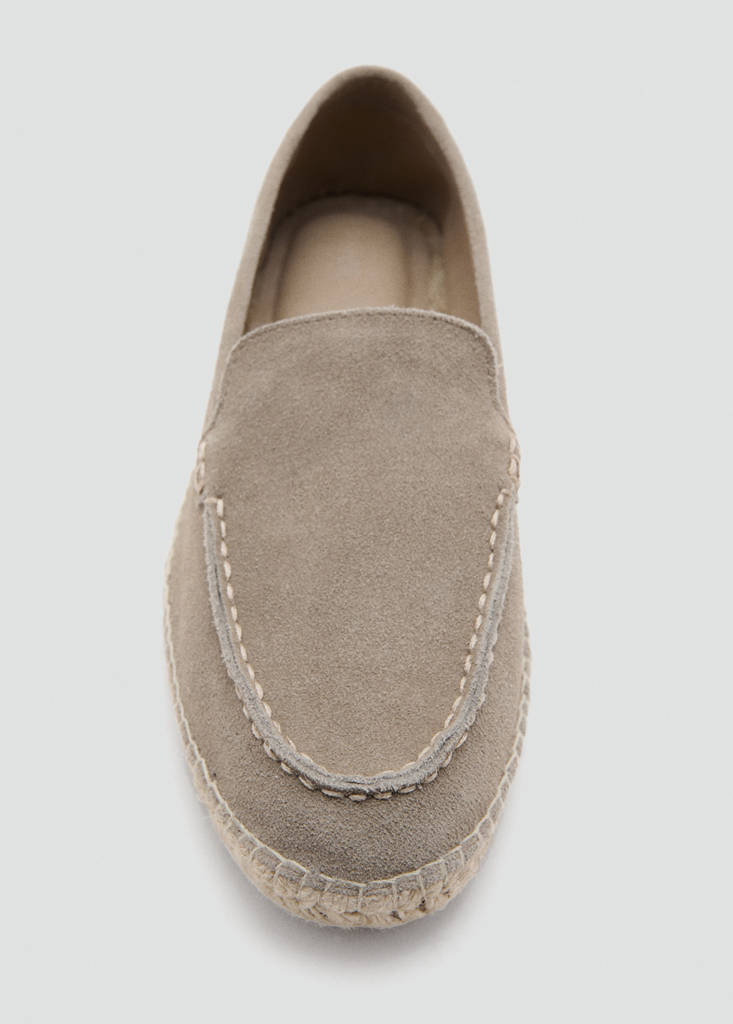 Jute leather shoe — Medium Brown
