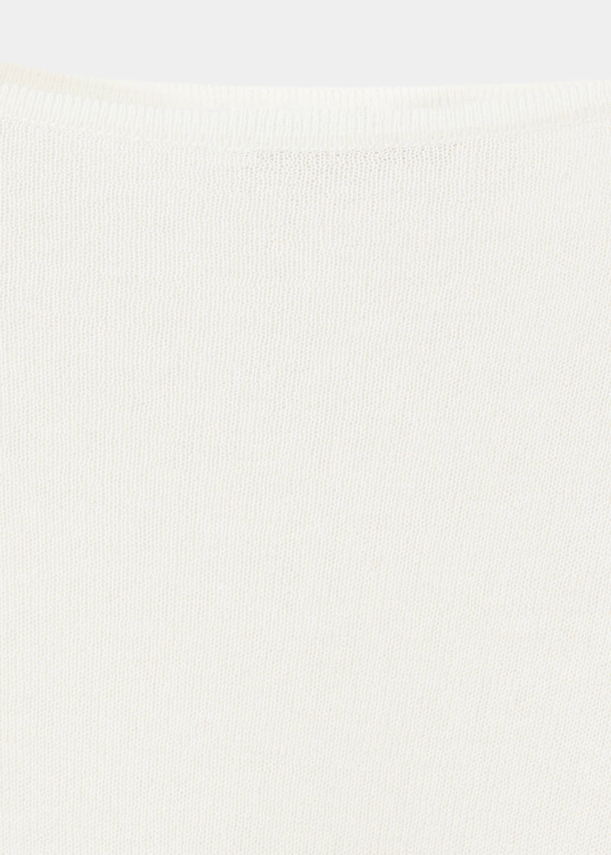 Asymmetrical knitted cape — Off White
