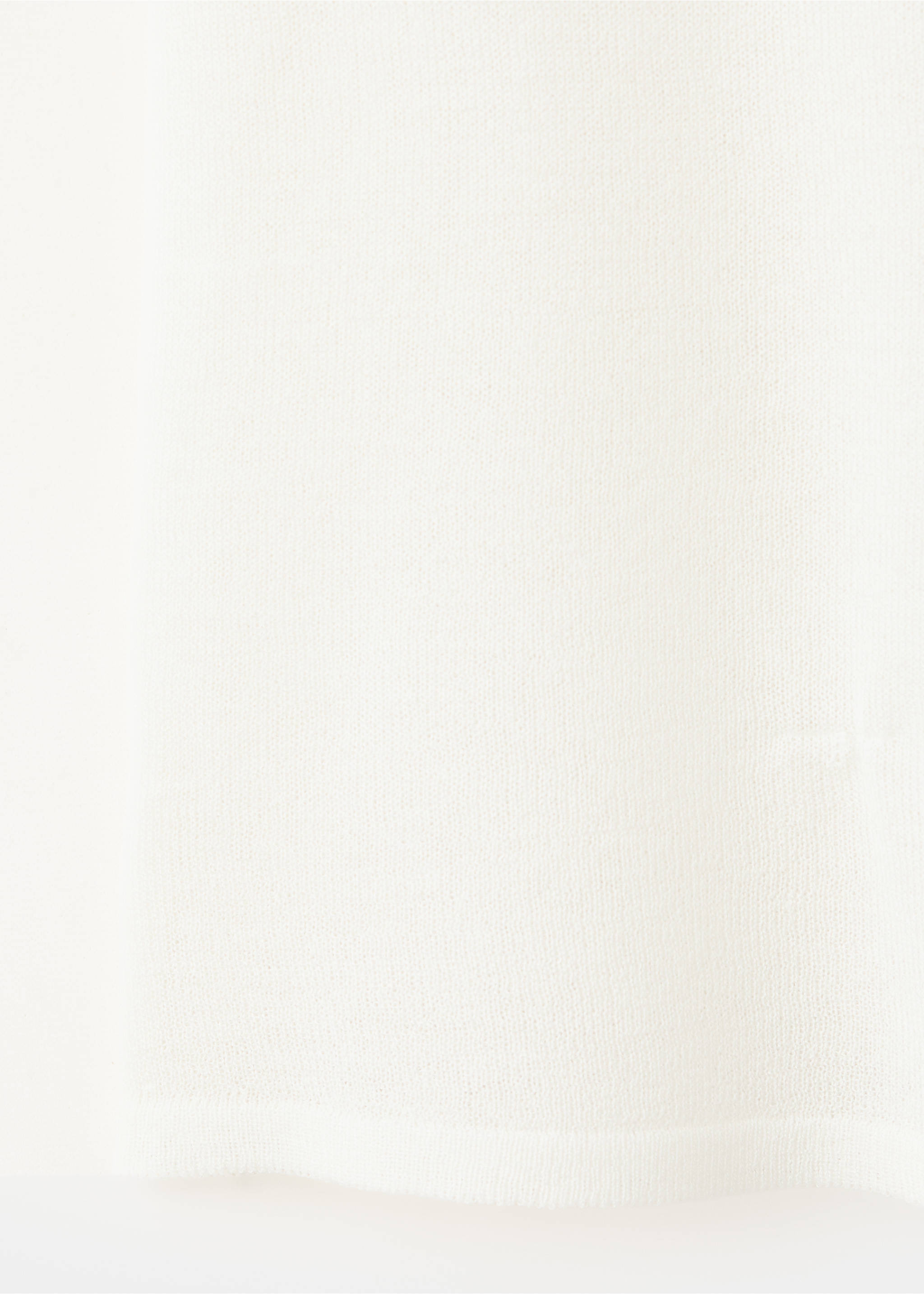 Asymmetrical knitted cape - Details of the article 0, Off White. Ref: 37041373-00.