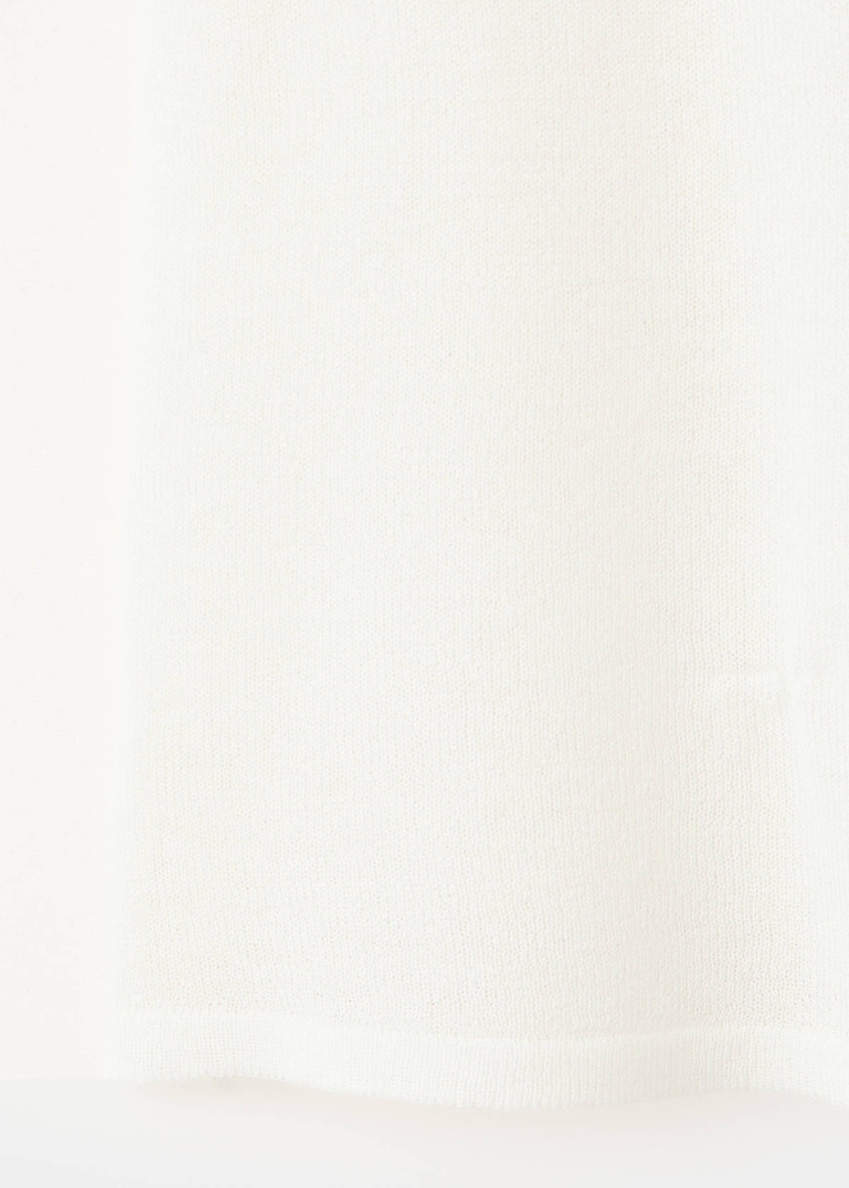 Asymmetrical knitted cape — Off White