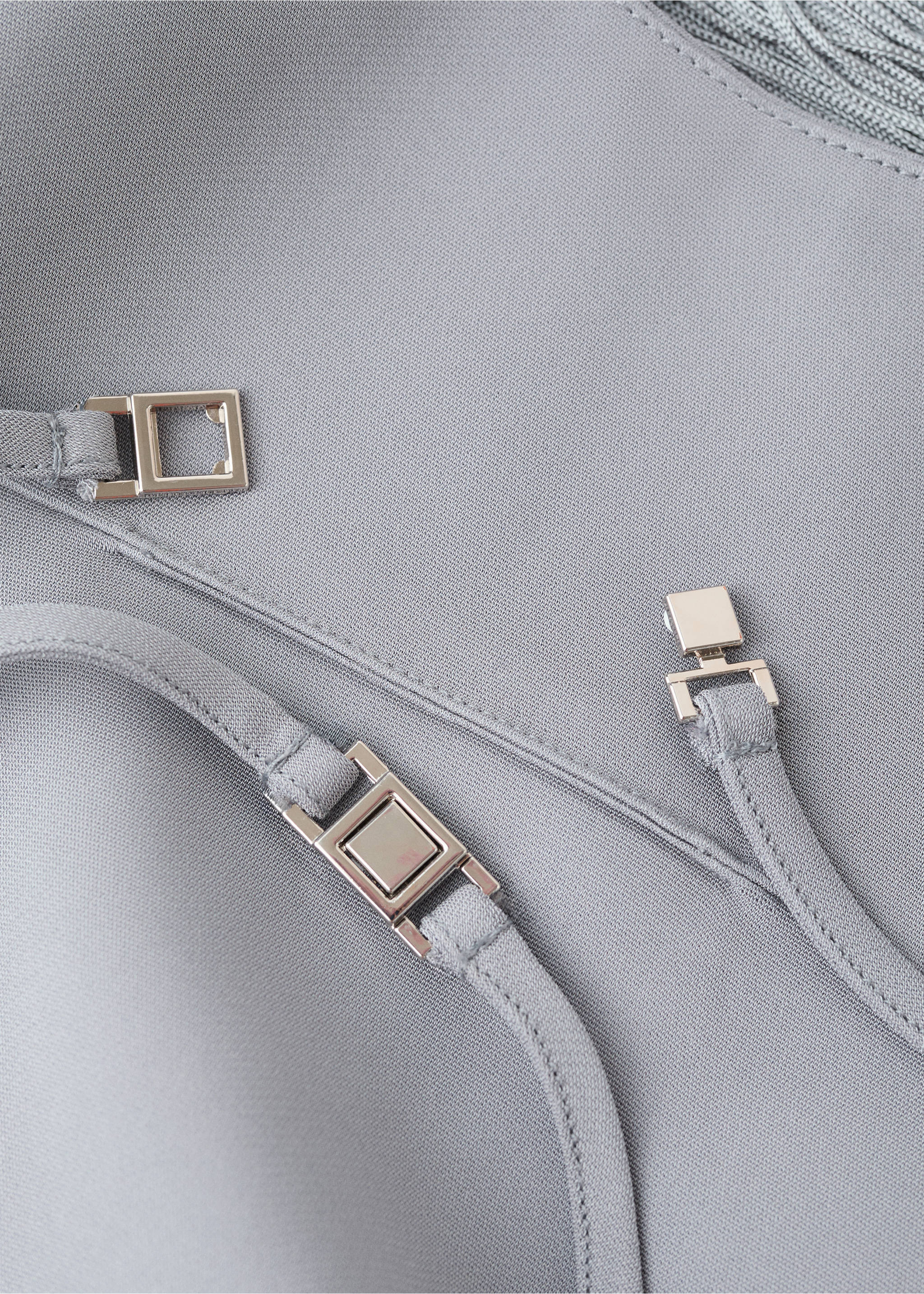 Top flecos espalda abierta - Detalle del artículo 0, Plata. Ref: 37041375-00.