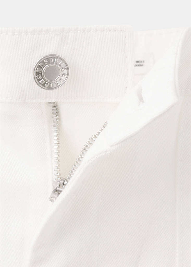 Pocket cargo jeans — White