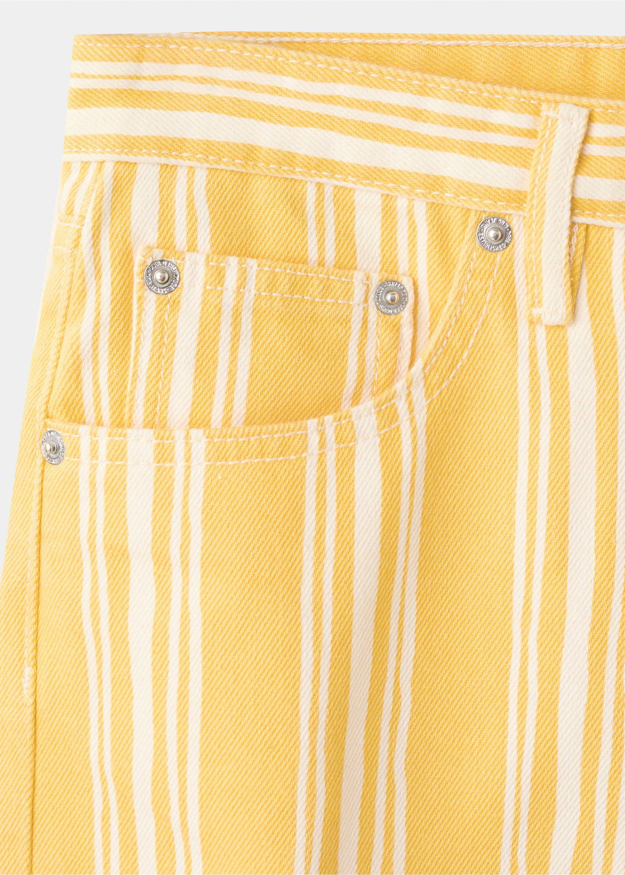 Short droit rayures - Détail de l'article 0, Jaune. Ref: 37041377-00.