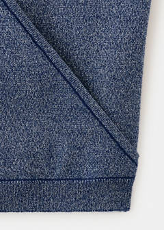 Knitted wrap top — Navy 5