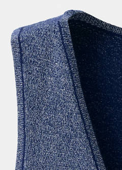 Knitted wrap top — Navy 7