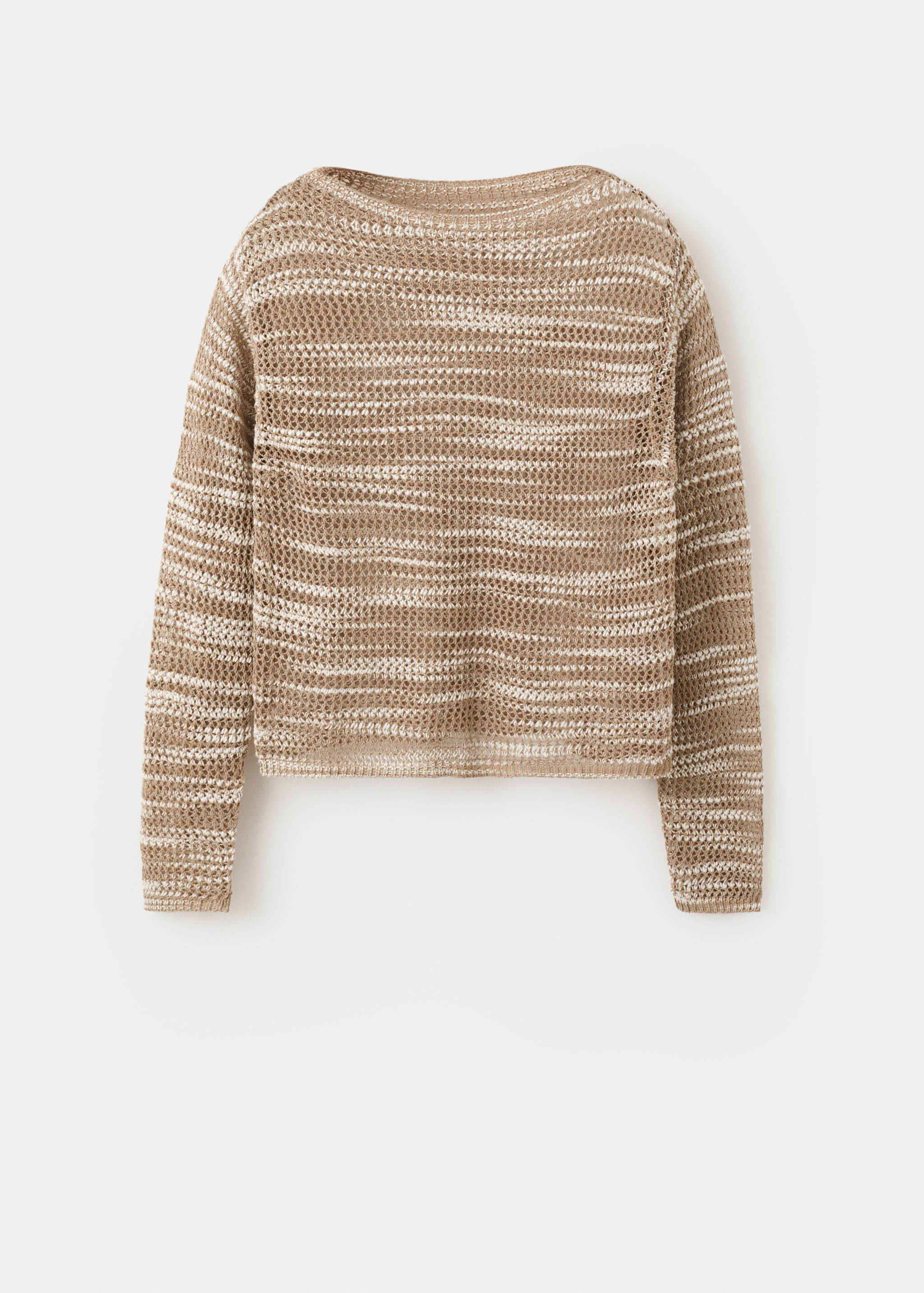 Two-tone crochet sweater - Article without model