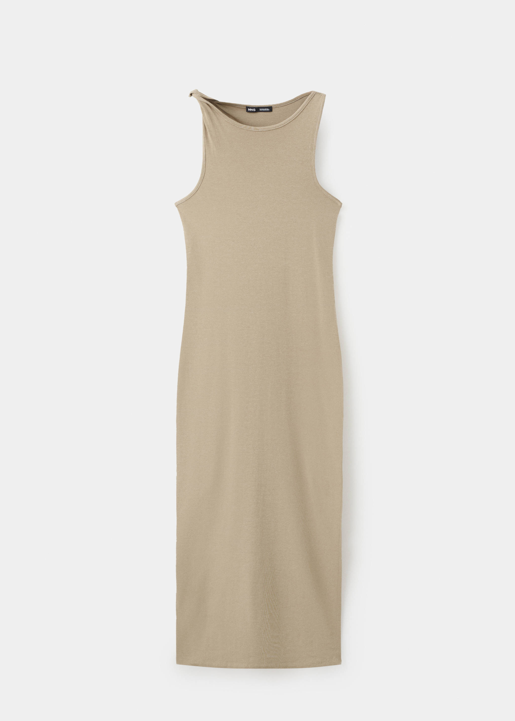 Langes Kleid mit Trägerdetail - Artikel ohne Model