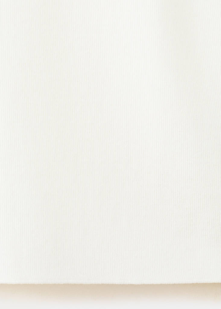 Short-sleeve knitted t-shirt — Ecru