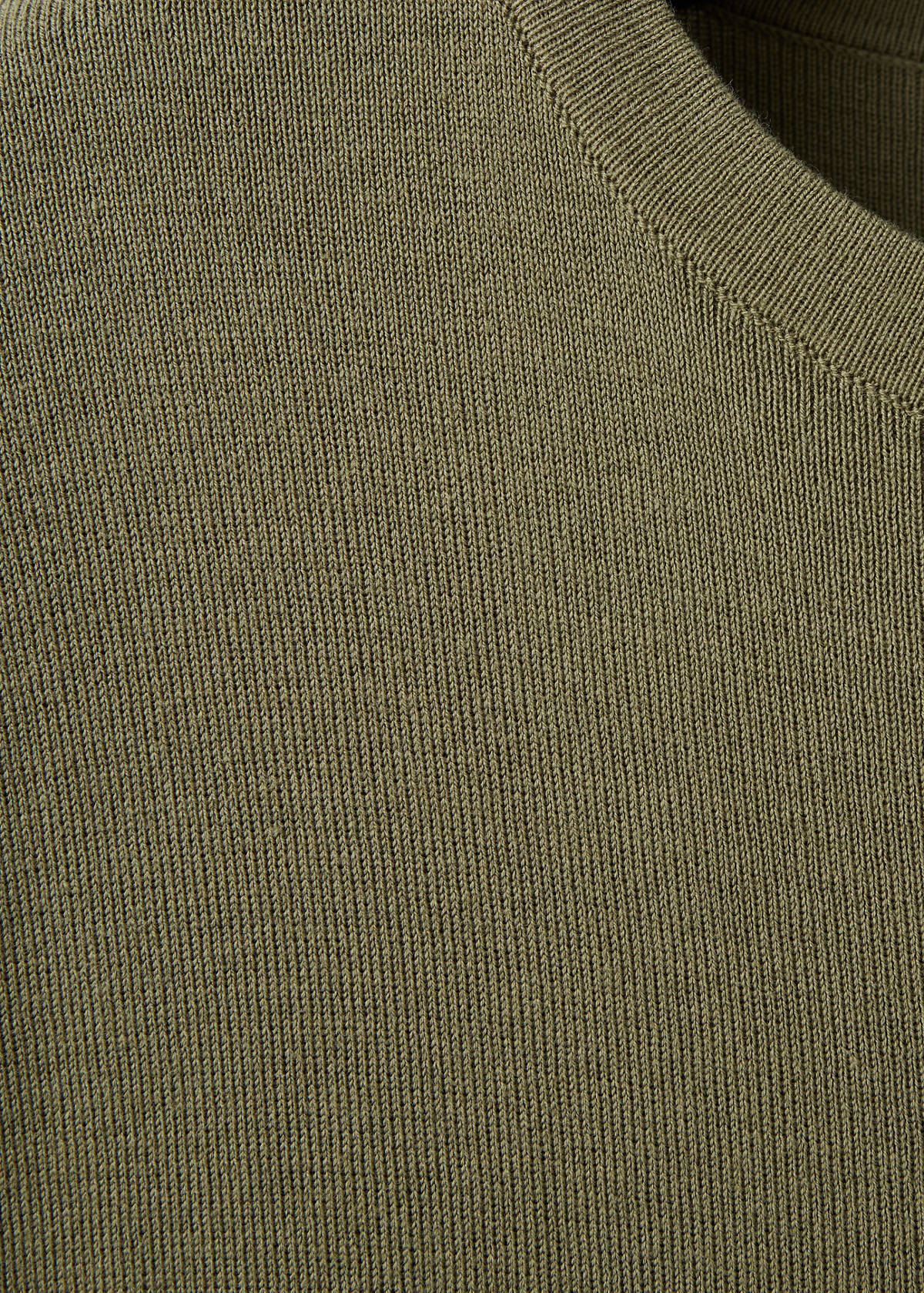 Short-sleeve knitted t-shirt — Khaki