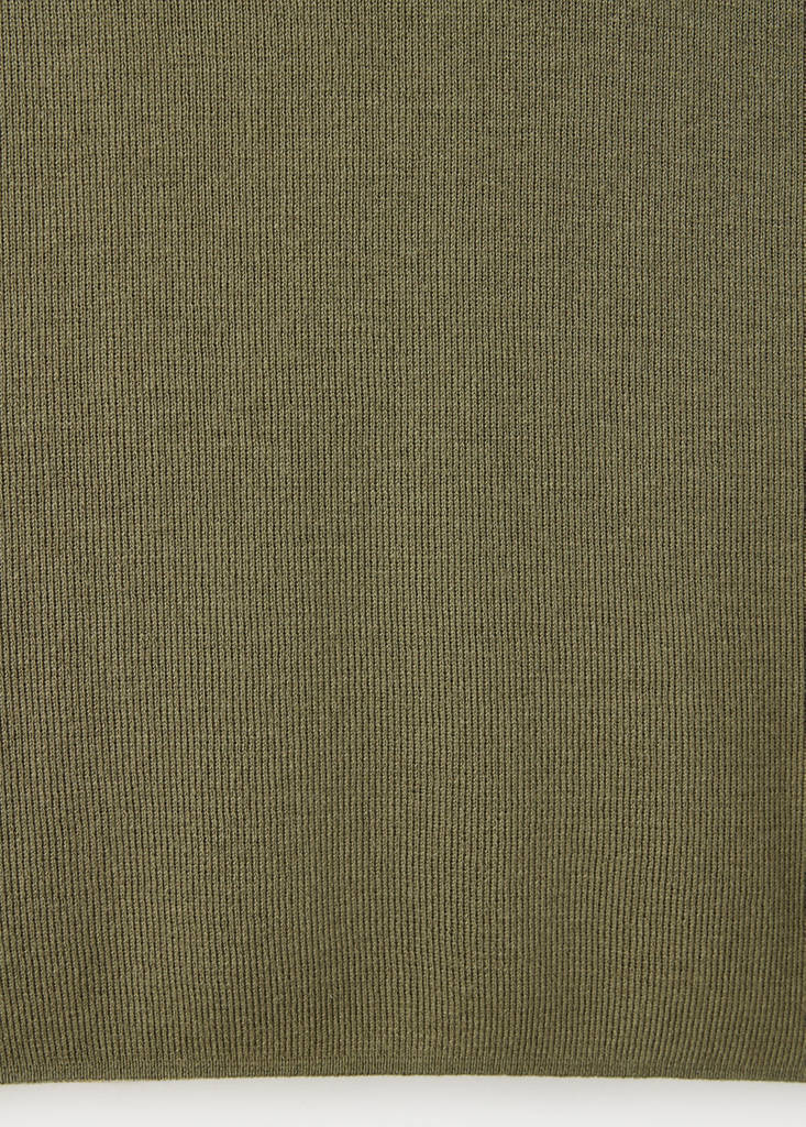 Short-sleeve knitted t-shirt — Khaki