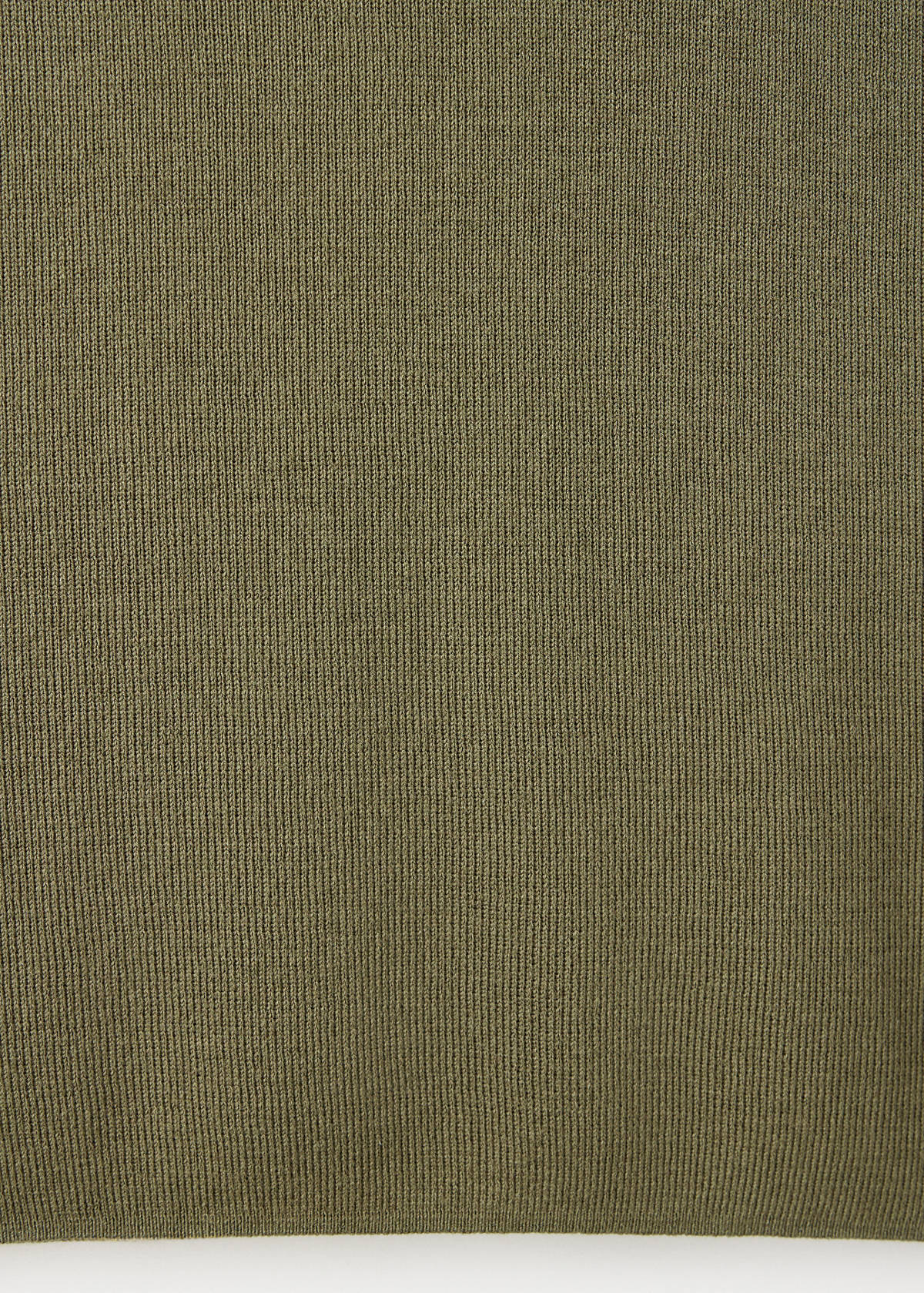 Short-sleeve knitted t-shirt — Khaki