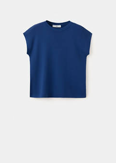 Short-sleeve knitted t-shirt — Vibrant blue 5