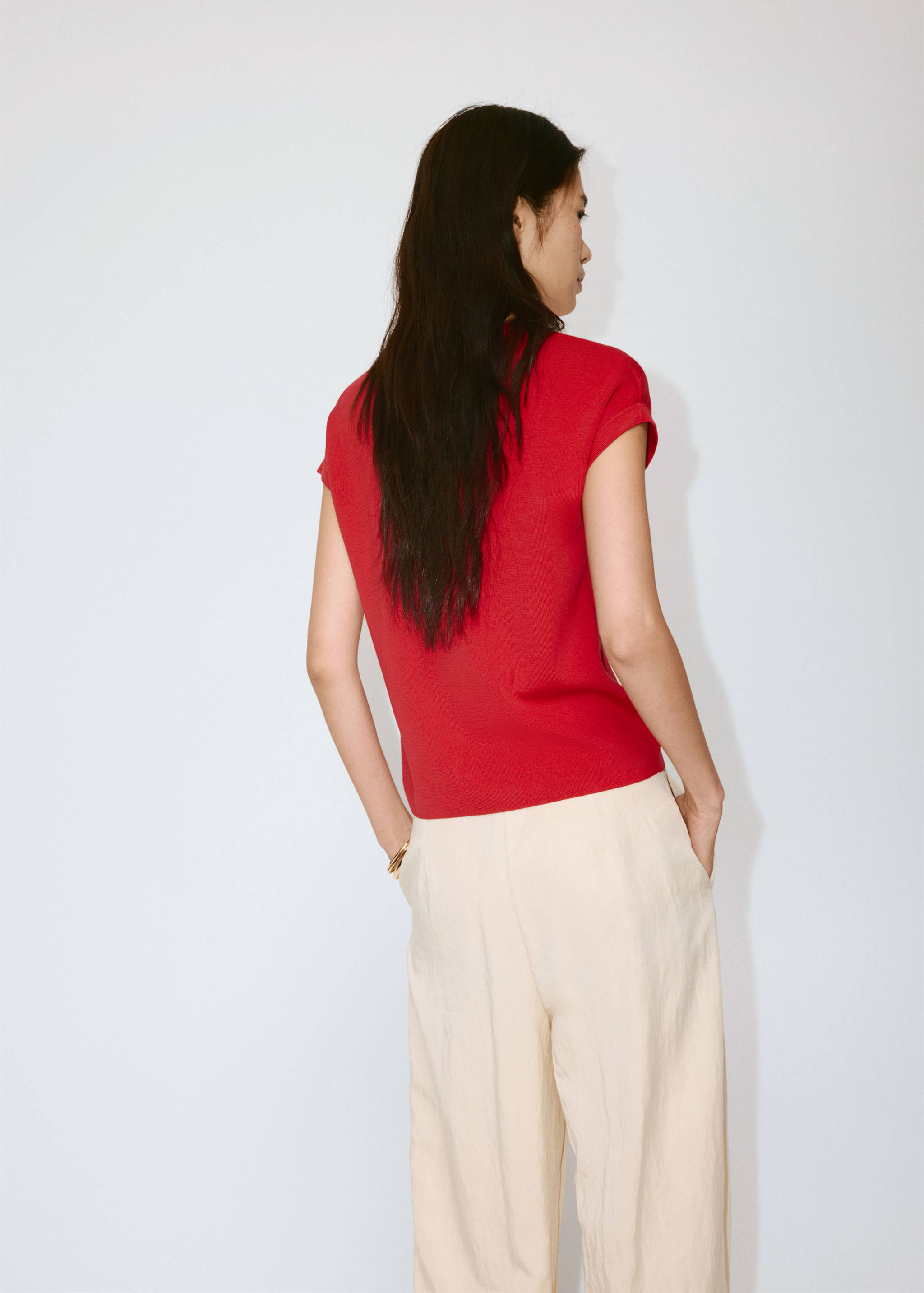 T-shirt maille manches courtes - Verso de l’article