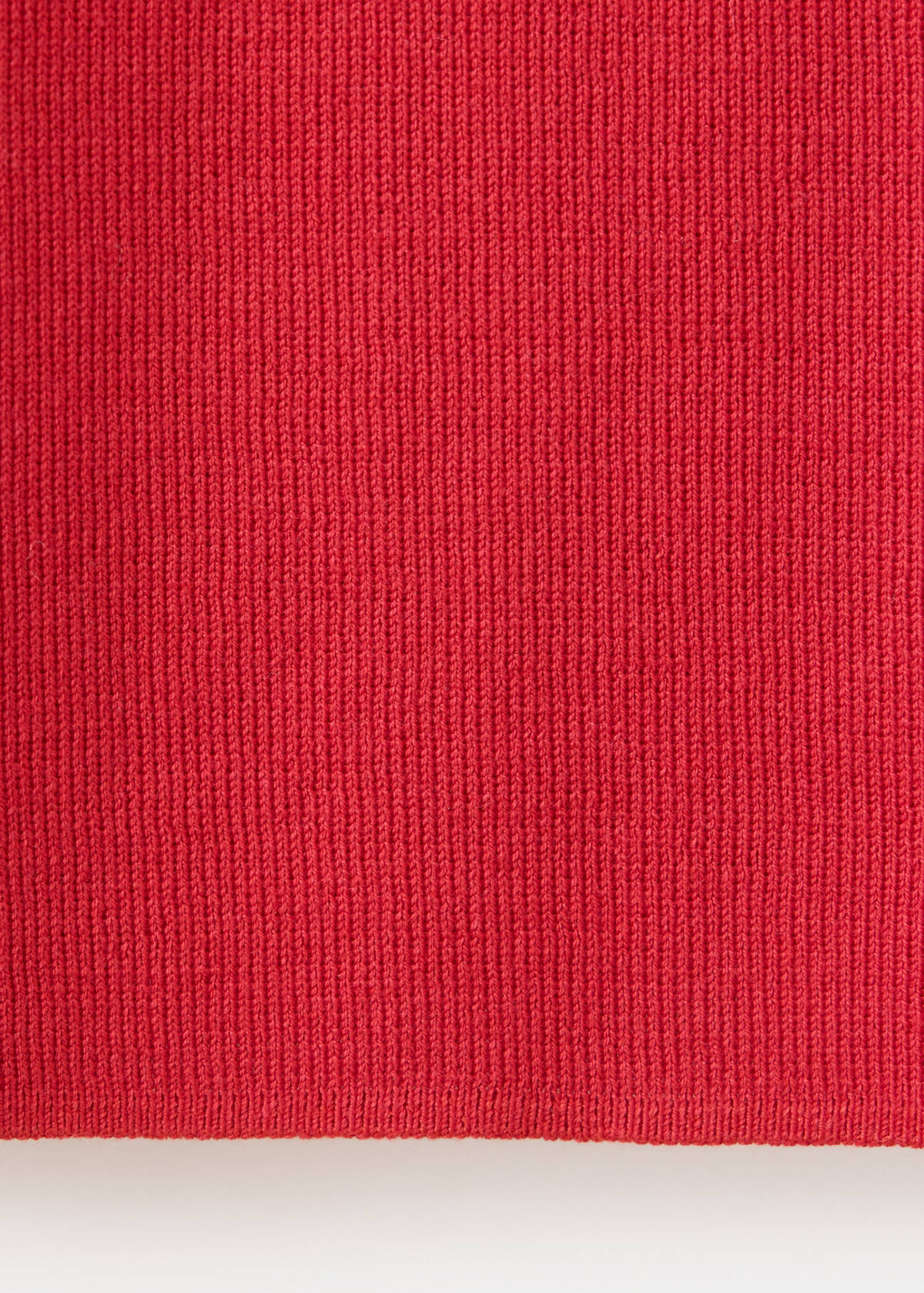 Short-sleeve knitted t-shirt — Red