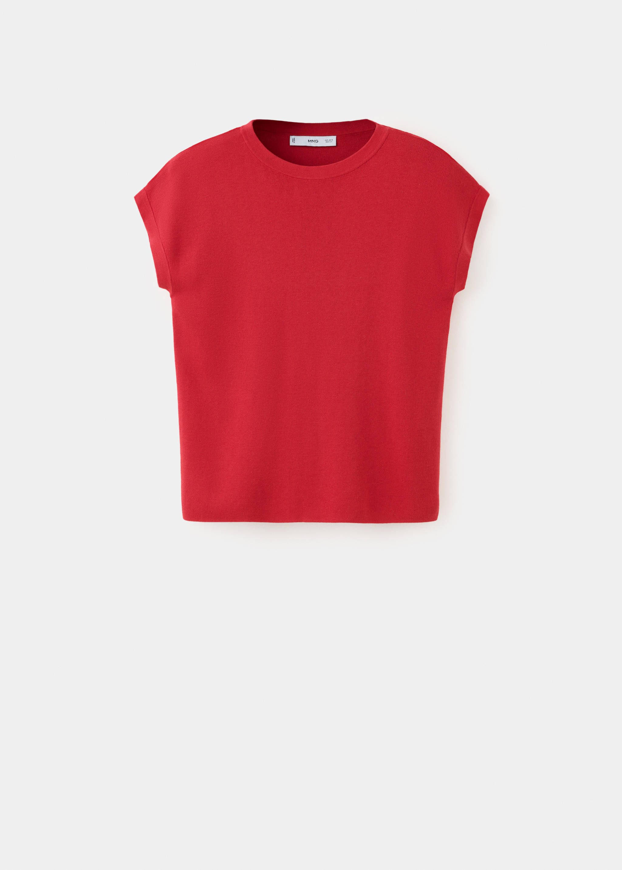 Short-sleeve knitted t-shirt - Article without model