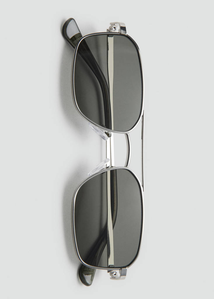 Metallic frame sunglasses — Silver