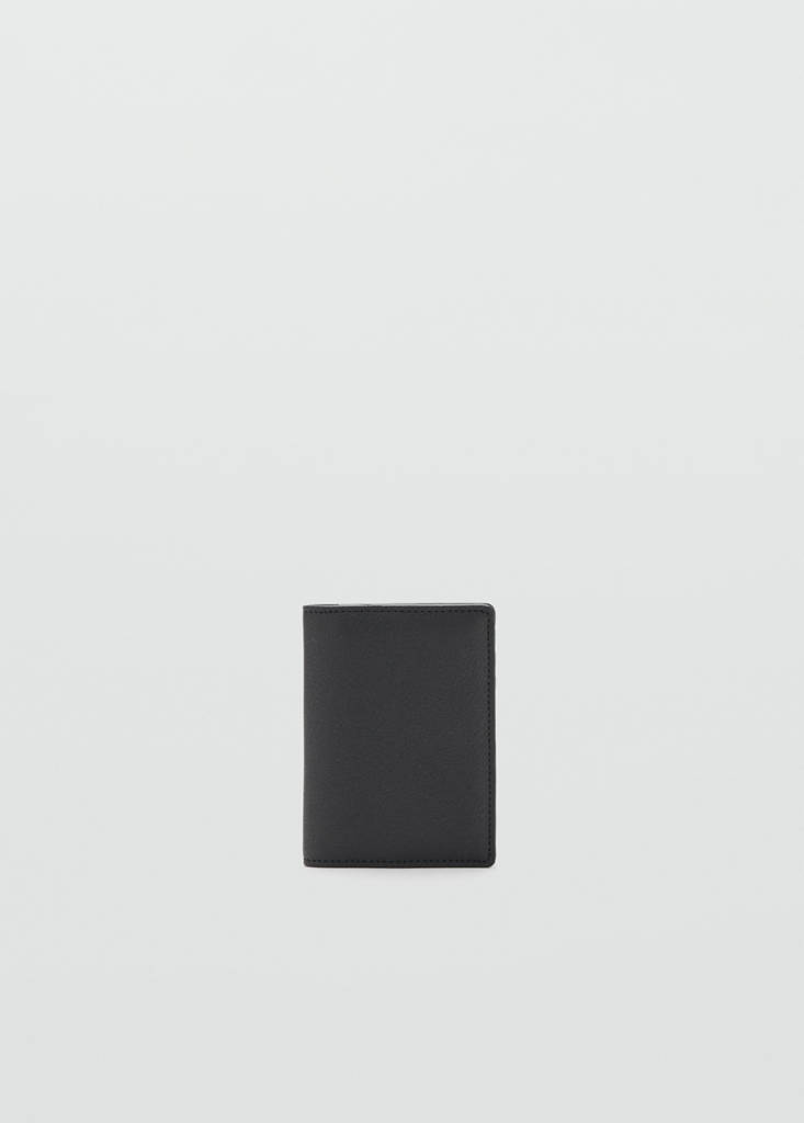 Wallet with embossed effect — Black