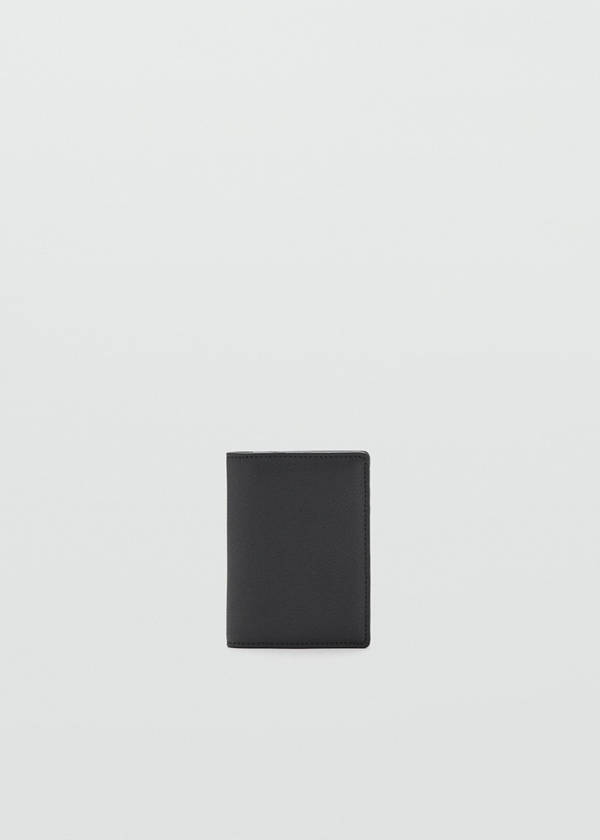 Wallet with embossed effect — Black