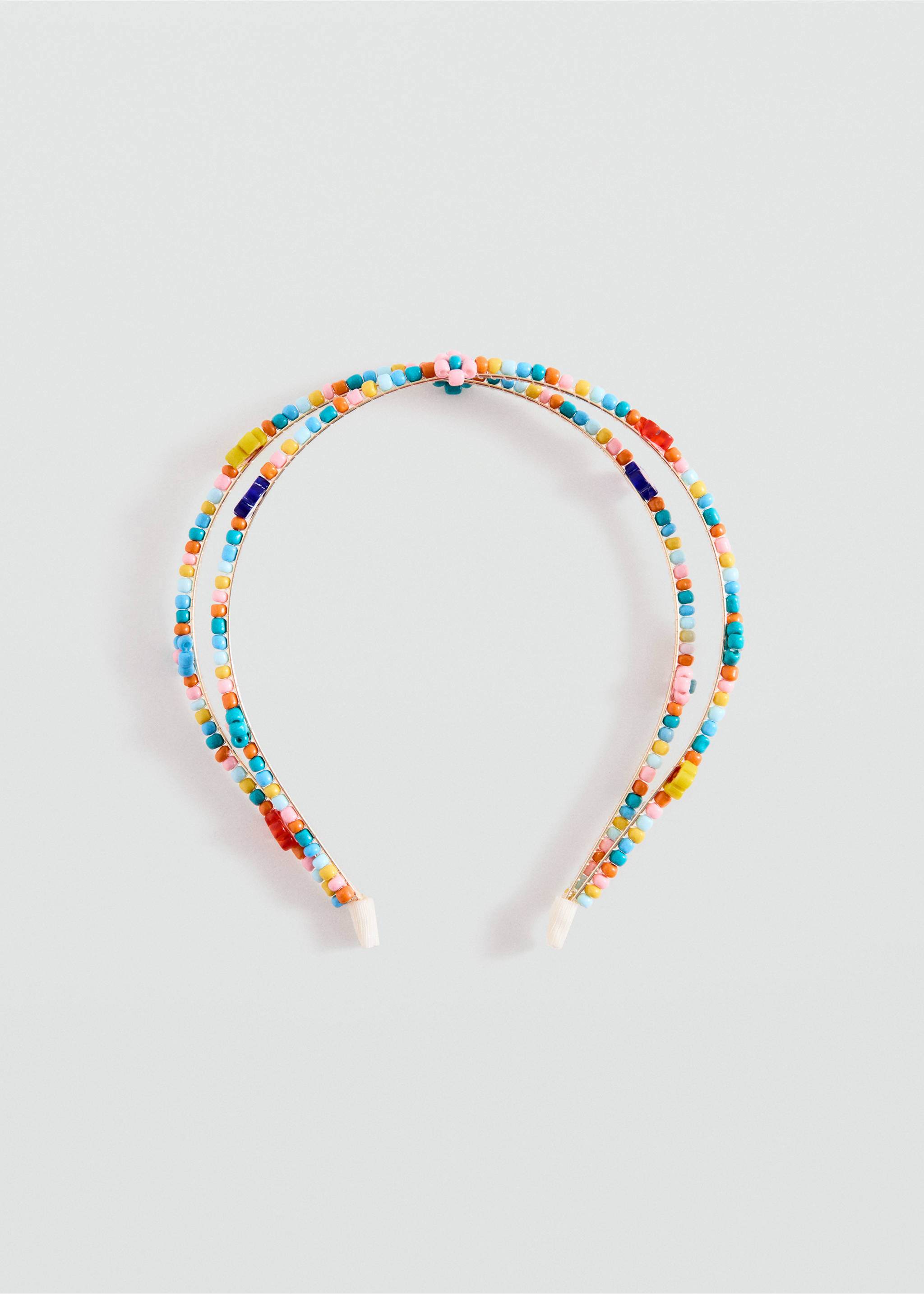 Double serre-tête à perles - Article sans modèle, Rose. Ref: 37041396-00.