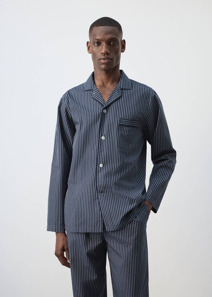Striped pyjama pack — Navy