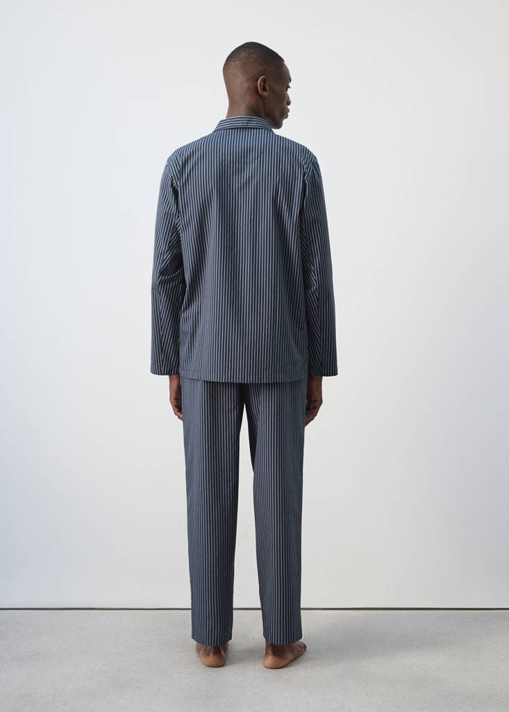 Striped pyjama pack — Navy