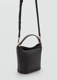 Small braided bucket bag — Chocolate 1