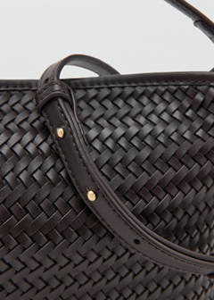 Small braided bucket bag — Chocolate 3